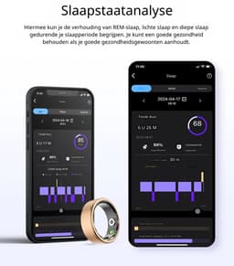 DrPhone RingSense V3 – Smart Ring - Europese ringmaat 59 - 5ATM Waterdicht – Slaapmonitor – Hartslagmeter - SpO2 + Case - Rose Goud Kleurig — thumbnail 20