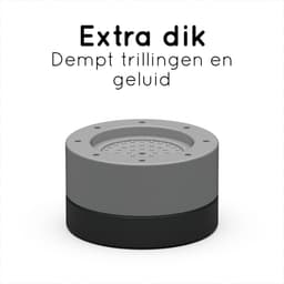 Amenzo® Trillingsdempers Wasmachine - 4 Stuks - Wasmachine Verhoger - Extra Dik - Wasmachine Dempers - Stapelbaar - Droger - Vaatwasser — thumbnail 6