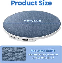 Bluetooth-Kussenluidspreker, Kussenluidspreker Om Te Slapen Met Witte Ruis En Timerfunctie, Draagbare Kussenluidspre-ker, Slaapluidspreker Voor Diepe Slapers — thumbnail 3