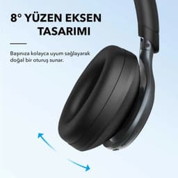 soundcore by Anker Space One Draadloze Over-ear Koptelefoon Zwart - Headphones - Active Noise Cancelling, Multipoint Connection, 55 uur accuduur, Bluetooth 5.3, LDAC, Hi-Res Certified — thumbnail 14
