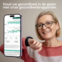 mymonX Smartwatch Heren & Dames - Geschikt voor alle Smartphones - Stappenteller - Gezondheidsrapport - ECG - Bloeddrukmeter - Hartslagmeter - Slaap - Temperatuur - Zwart - 43mm — thumbnail 9