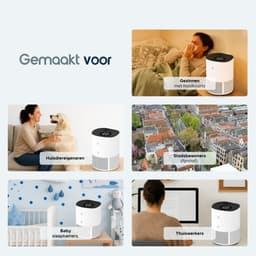 Vibrix PureFlow50 Luchtreiniger / Air Purifier – HEPA H13 + koolstoffilter – 350 m³/u – Voor kamers tot ca. 50 m² – Ionisator – App-bediening – Zeer stil met slaapstand – Luchtkwaliteitindicator — thumbnail 4