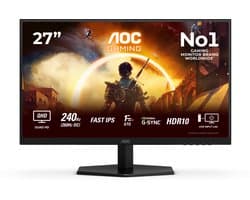 AOC Q27G42ZE - QHD IPS Gaming Monitor - G-Sync Compatible - 27 inch - 240Hz