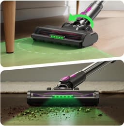 Krachtig Stofzuiger Zonder Zak - Stofzuigers - Vacuum Cleaner Zakloos - Draadloze - 550W - Sterke Zuigkracht - HEPA Filter - Anti-Haar-Wickel-Bürste - voor dierenharen, tapijt en harde vloeren - gering gewicht — thumbnail 5