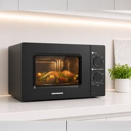 Heinner HMW-MD20MBK - Solo Magnetron Vrijstaand 20 Liter - 700W met 5 Vermogensstanden - Ontdooifunctie & Timer 35 Min - Mechanische Bediening - Zwart — thumbnail 6