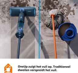 Philips OneUp Elektrische Dweil 3000 series XV3101/01 - Dweilsysteem - Vloerreiniger - Vuil water opzuigen - 1 stand - 50min dweilen - Geen emmer nodig — thumbnail 11