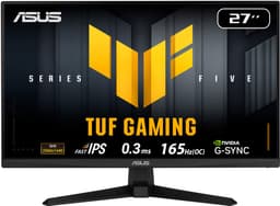 ASUS TUF Gaming VG27AQE5A - QHD Fast IPS Gaming Monitor - G-Sync Compatible - 90% DCI-P3 - 120% sRGB - 0.3ms - 165hz - 27 inch — thumbnail 1