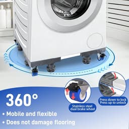 Wasmachine Sokkel - Onderstel Verhoger - Apparaat Plaatsen - Verhoogt Wasmachine - 1 cm - Wit — thumbnail 3