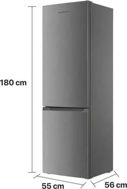Heinner HC-HM262INVXD Koel-vriescombinatie – 262 L – Elektronische Temperatuurregeling – LED-verlichting – Omkeerbare Deur – RVS – 5 Jaar Garantie — thumbnail 4