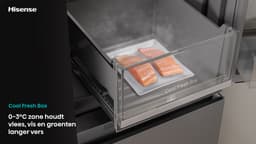 Hisense RQ600P7SKE - Amerikaanse koelkast - Energielabel E - PureView Door - 6,86" Intelligent Hub touchscreen display - Water- & ijsdispenser - Metal Tech Cooling - No Frost - Zwart - Multi-Air Flow - Super Cool - Fast Freeze - 37dB (A) - 615 Liter — thumbnail 21