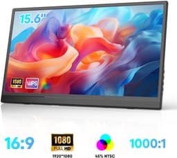 HDeye 15.6" Draagbare Monitor – 1080P IPS, Dual USB-C, Mini HDMI, 250cd/m², 60Hz, VESA – Voor Laptop, Telefoon, Gaming — thumbnail 12
