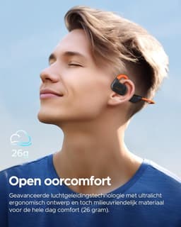 Bone Conduction Headphone - Koptelefoon voor Activiteiten - Draadloos - Bleutooth - Zwart — thumbnail 8