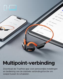 Bone Conduction Headphone - Koptelefoon voor Activiteiten - Draadloos - Bleutooth - Zwart — thumbnail 5