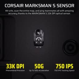Corsair Scimitar Elite Wireless SE - Draadloze Gaming Muis - Rechtshandig - Bluetooth - Optisch - 33000 DPI - Zwart — thumbnail 2