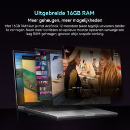 Blackview AceBook 12 Laptop - Intel Core i5-1030NG7 - 16 inch FHD - 16GB DDR4 - 512GB SSD /2 TB - Window 11 Pro Notebook - Dual Band 5G WiFi - UHD Graphics - Grijs — thumbnail 6