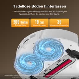 Roborock QV 35S Robotstofzuiger–10000 Pa zuigkracht– Dubbele anti-klitborstels– Slimme obstakelvermijding–Dubbele opklapbare– Draaiende dweilen– Automatisch dweilen–Zelfdrogend– Wit–Qrevo plus Upgrade — thumbnail 11