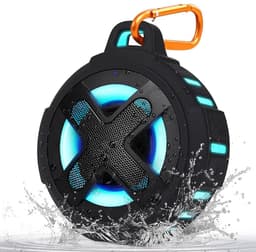 GTB® Douche Speaker - Badkamer Speaker - Douche Speaker Bluetooth - Zwart - 8cm x 8cm x 7cm — thumbnail 1