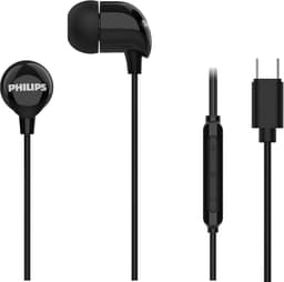 Philips In-Ear koptelefoon TAE2146BK - Clear Sound - Bekabeld - Remote met microfoon - USB-C - Zwart — thumbnail 1