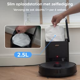 Airson X2 Ultra Clean - Robotstofzuiger met Dweilfunctie - Mobiele Applicatie - Automatisch Leegstation - LiDAR Navigatie - Geschikt Voor Huisdierharen — thumbnail 3