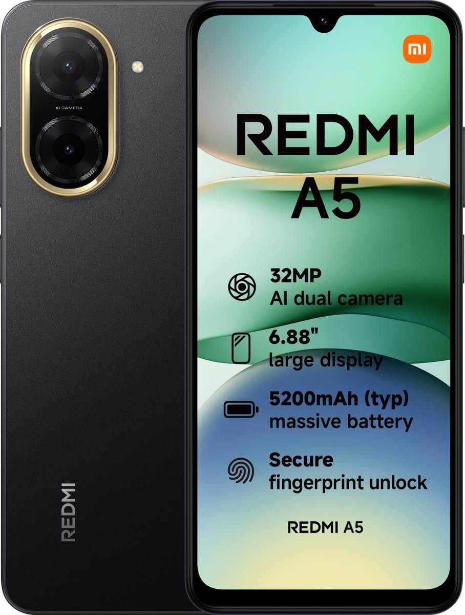 Xiaomi Redmi A5 - 3GB/64GB - Zwart — afbeelding 1