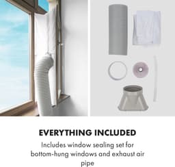 Klarstein mobiele airconditioner met luchtafvoerslang, 5-in-1 airconditioner, ventilator, luchtontvochtiger, luchtreiniger & nachtmodus, app-bediening, kleine & draagbare airconditioner voor thuis & op kantoor, 12000 BTU,4 kW voor 59 m² 50 dB — thumbnail 21