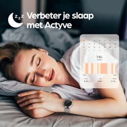 Actyve Smartwatch Dames Zilver - Geschikt voor elke laptop en smartphone - Stappenteller - Slaapmonitor - Saturatiemeter - Full Touchscreen — thumbnail 7