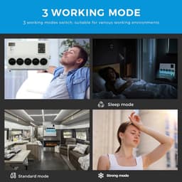 Airconditioner - Air conditioning - 10000 BTU - 150-500m³/u - 1-3KW - 24V Efficiënte Koeling, Met Afstandsbediening, voor RV, camper, Vrachtwagens, Boten — thumbnail 14
