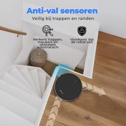 Denver Robotstofzuiger met Laadstation - Smartphone TUYA App - Geschikt voor Huisdierharen - RVC115 — thumbnail 9