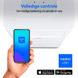 MEDION P702 (MD 37737) Slimme mobiele airconditioner met luchtafvoerslang (incl. raamafdichting, 3in1, tot 25 vierkante meter, 7.000 BTU, koelen, ontvochtigen, ventileren, app- en stembediening, slaap — thumbnail 12
