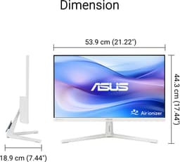 ASUS EyeCare VU249HFI-W - Full HD Monitor - IPS - 100Hz - Ingebouwde Air Purifier​ - EPEAT Gold - 24 Inch — thumbnail 7