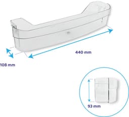 Whirlpool Koelkast Flessenbak 440x108mm / 481241848957 — thumbnail 4