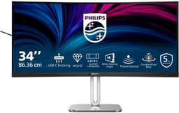 Philips 34B2U5600C - QHD Curved - Ultrawide Monitor - USB-C 140w - KVM - RJ45 - 34 inch — thumbnail 1