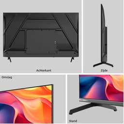 CHiQ U43QST - Smart TV 43 Inch - QLED Pro Google TV - UHD 4K - Randloos Metal Design - Dolby Audio - Nieuw — thumbnail 9