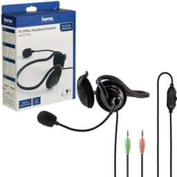 PC-Office-headset NHS-P100' met nekband, stereo, zwart — thumbnail 13