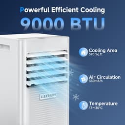 Mobiele Airconditioning 9000 BTU - 3-in-1 Koeler, Luchtontvochtiger en Ventilator met Afstandsbediening — thumbnail 5