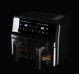 Swiss Pro+ SPAF8L2G - Dubbele Airfryer - 8L - 2400W - Dual Zone Technologie — thumbnail 2