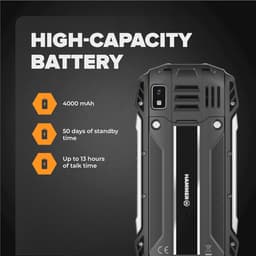 Mobiele telefoon met drukknop, Ontgrendeld, 128 MB, 4000 mAh, 2,8 inch IPS-scherm, IP68, FM-radio, 3,5 mm, 2 MP camera, Dual-SIM — thumbnail 3