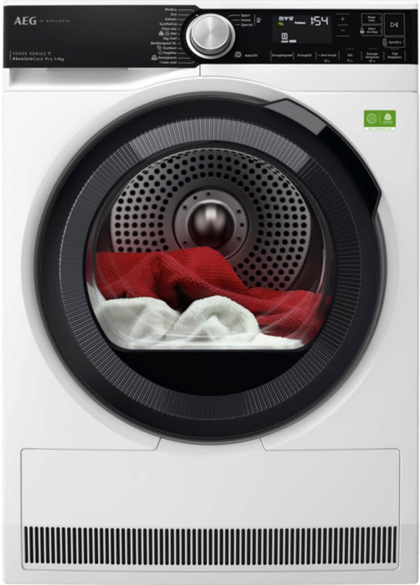 AEG TR97MUNCHEN - Warmtepompdroger - 9 kg, 60 db, 900 W, Wit — afbeelding 1