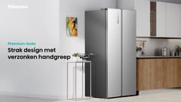 Hisense RS3P558NEFD - Amerikaanse koelkast - No-Frost - 178 cm hoog - 544 liter - Energielabel D - Invriesvermogen 12 kg/24u - Geluidsniveau 37 dB - LED Display - SuperCool - FastFreeze - Deuralarm - Inverter Compressor - Multi Airflow — thumbnail 21
