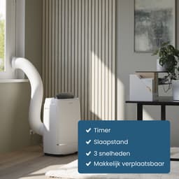 Auronic Mobiele Airco - 12.000 BTU - 4-in-1 - Airconditioning met 2 Raamafdichtingskits - Ventilator - Ontvochtiger - Tot 35m² - Wit — thumbnail 7