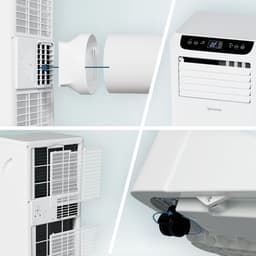 Auronic Mobiele Airco - 10.000 BTU - 4-in-1 - Airconditioning met 2 Raamafdichtingskits - Ventilator - Ontvochtiger - Tot 25m² - Wit — thumbnail 10