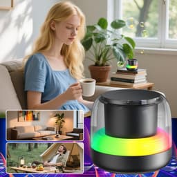 longziming -Draagbare Bluetooth - Mini-luidspreker met ademhalingslichteffecten - Perfect voor kamperen, strand en feestjes — thumbnail 5