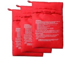 Magnetron Serie Aardappelzak Herbruikbaar Snel In 4 Minuten Gebakken Aardappel Voor Thuisgebruik Rood 19x25cm