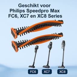 Replacements® – Set van 4 borstelrollen voor Philips SpeedPro Max | vervangt CP0667/01 | geschikt voor FC6904, XC8349, XC8347, XC8147, XC8149 — thumbnail 6