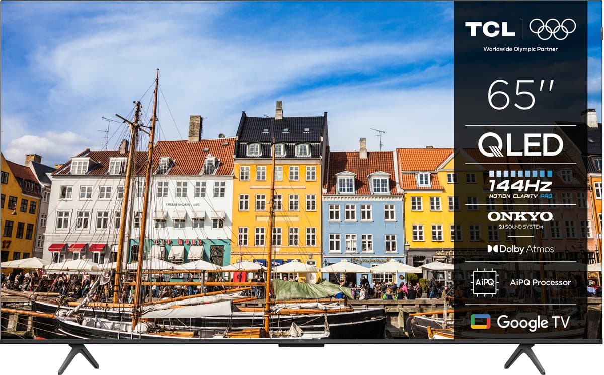 "TCL 65QLED810K tv 165,1 cm (65"") 4K Ultra HD Smart TV Zwart 350 cd/m_ - Smart TV" — afbeelding 1