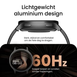 Maoo Ventura 2 - GPS Smartwatch Dames - AMOLED - Siliconen, Leren en Sportbandje - Stappenteller - Hartslagmeter - Slaapmonitor - Belfunctie - AOD - Multisport - Geschikt voor Android en iOS - Zwart — thumbnail 7