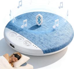 Slaapsprekers - Bluetooth - Ultra Dun (1.1 cm) - Kussen Speaker met Timer - 20-48 uur Accu - Witte Ruis - Voor Beter Slapen - Draadloos - Blauw — thumbnail 1
