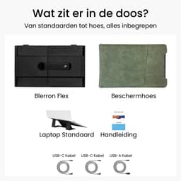 Blerron Flex Pro - 15.3 Inch - Portable Monitoren - 1 Kabel - Slechts 1.3 KG - Draagbare Monitor - Portable Monitor - Beeldscherm - 1920x1200 FHD — thumbnail 15