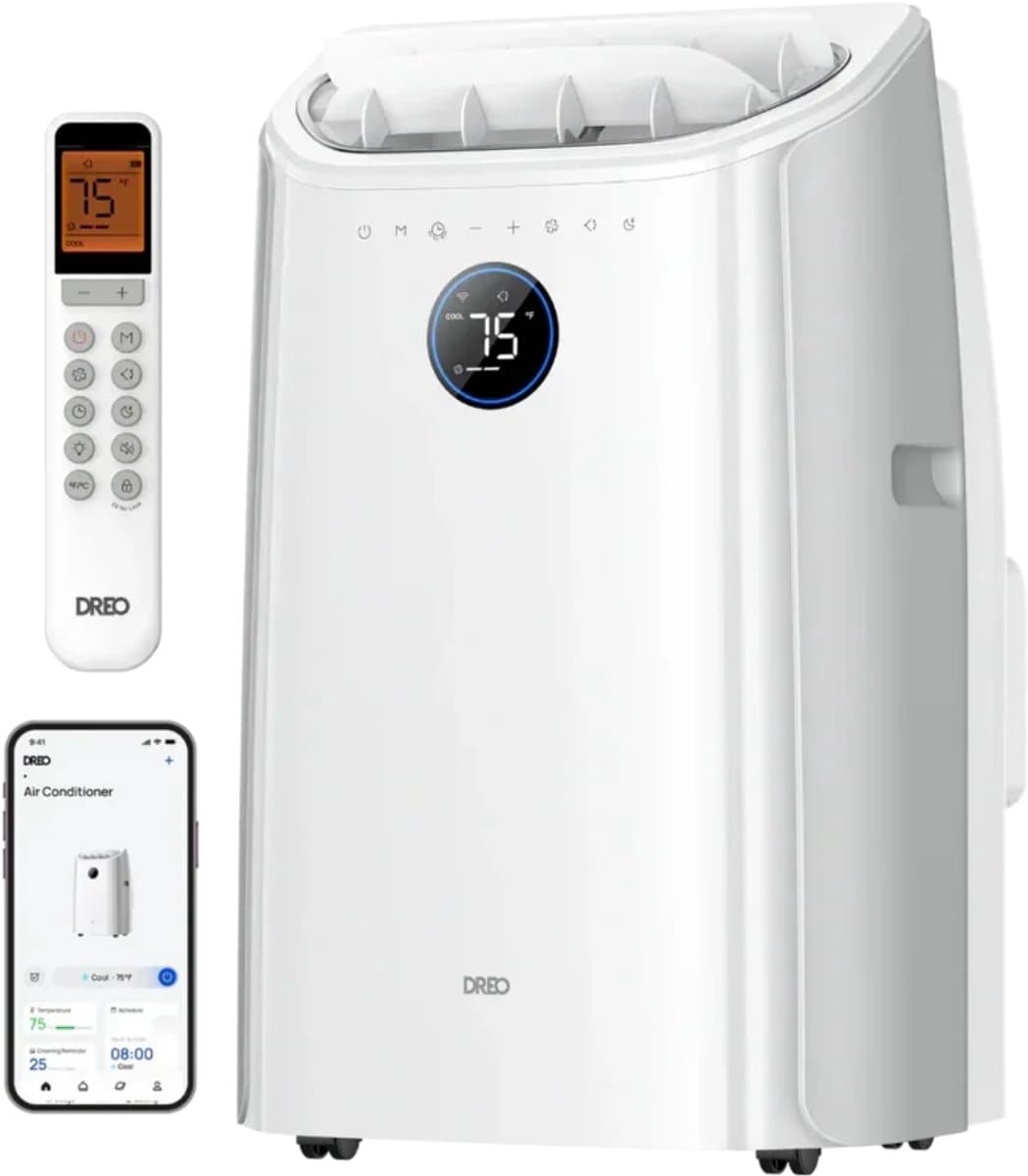 DREO Portable Air Conditioner 515S – 12.000 BTU Mobiele Airco – Ontvochtiger & Ventilator – App & Spraakbediening — afbeelding 1