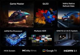 TCL 55T8C 55-inch 4K Ultra HD 144Hz Gaming Smart TV, AI Spraakbesturing, HDR10+ — thumbnail 19